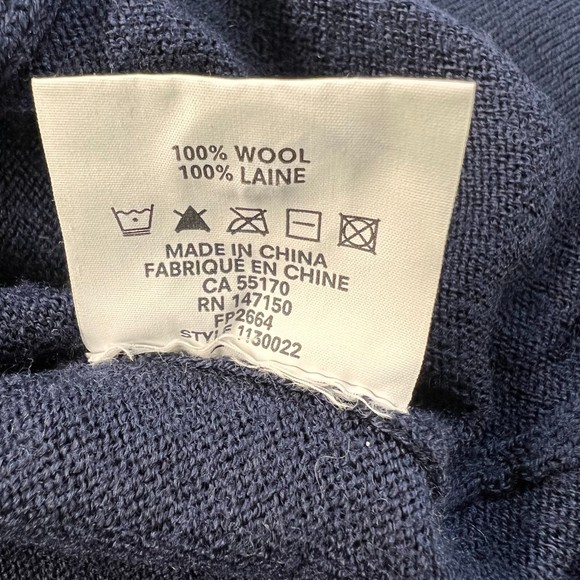 Frank & Oak - The Merino 100% Wool Cardigan in Navy S - Picture 3 of 9